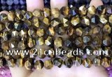 CNG8725 15.5 inches 8mm faceted nuggets yellow tiger eye beads