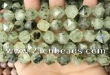 CNG8731 15.5 inches 12mm faceted nuggets prehnite gemstone beads