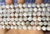 CNG8757 15.5 inches 8mm faceted nuggets white moonstone beads