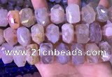 CNG8780 15 inches 13*20mm - 15*24mm faceted nuggets sakura agate beads