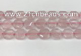 CNG8802 15.5 inches 16mm - 20mm faceted freeform rose quartz beads