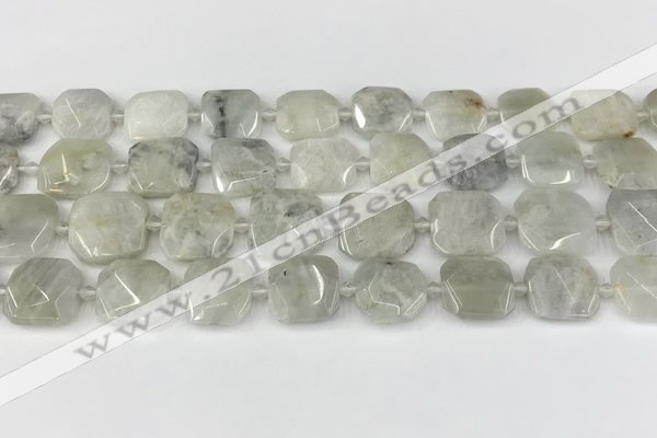 CNG8806 15.5 inches 16mm - 20mm faceted freeform moonstone beads