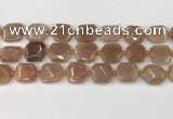 CNG8812 15.5 inches 16mm - 20mm faceted freeform moonstone beads