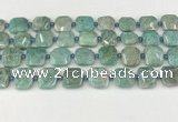 CNG8817 15.5 inches 16mm - 20mm faceted freeform amazonite beads