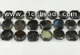 CNG8824 15.5 inches 16mm - 20mm faceted freeform labradorite beads