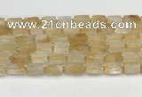 CNG8850 15.5 inches 8*12mm - 10*16mm nuggets matte citrine beads