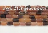 CNG8861 15.5 inches 8*12mm - 10*16mm nuggets matte carnelian beads