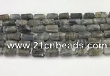 CNG8862 15.5 inches 8*12mm - 10*16mm nuggets matte labradorite beads