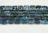 CNG8864 15.5 inches 8*12mm - 10*16mm nuggets matte apatite beads