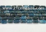 CNG8864 15.5 inches 8*12mm - 10*16mm nuggets matte apatite beads