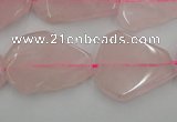 CNG888 15.5 inches 18*22mm – 25*30mm freeform rose quartz beads