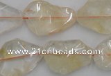 CNG889 15.5 inches 15*20mm – 20*30mm freeform citrine beads