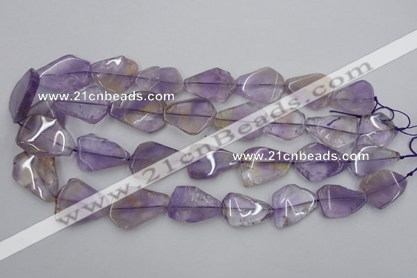 CNG890 15.5 inches 15*20mm – 20*30mm freeform ametrine beads