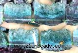 CNG8973 15 inches 30*45mm - 35*55mm freeform druzy amethyst beads