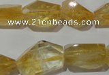 CNG902 15.5 inches 13*18mm – 15*25mm faceted nuggets citrine beads