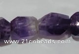 CNG903 15.5 inches 15*20mm – 18*26mm faceted nuggets amethyst beads