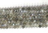 CNG9055 15.5 inches 6mm faceted nuggets labradorite gemstone beads