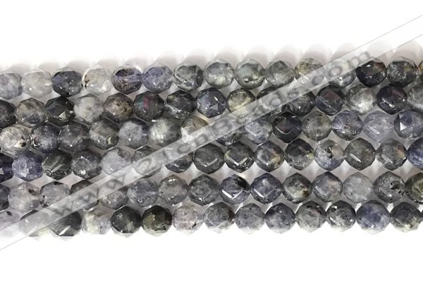 CNG9059 15.5 inches 8mm faceted nuggets iolite gemstone beads