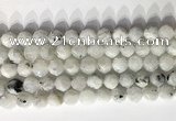 CNG9066 15.5 inches 10mm faceted nuggets white moonstone gemstone beads