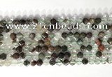 CNG9073 15.5 inches 6mm faceted nuggets ghost crystal  gemstone beads