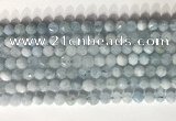 CNG9084 15.5 inches 6mm faceted nuggets aquamarine gemstone beads