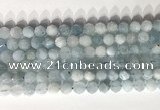 CNG9085 15.5 inches 8mm faceted nuggets aquamarine gemstone beads