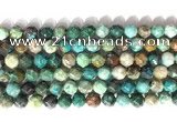 CNG9087 15.5 inches 8mm faceted nuggets chrysocolla gemstone beads