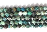 CNG9088 15.5 inches 10mm faceted nuggets chrysocolla gemstone beads