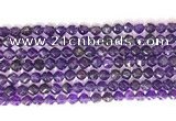 CNG9092 15.5 inches 6mm faceted nuggets amethyst gemstone beads