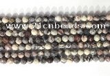 CNG9094 15.5 inches 6mm faceted nuggets purple striped jasper beads