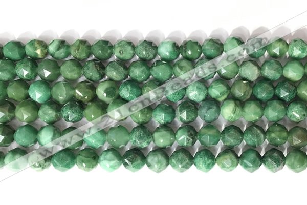 CNG9098 15.5 inches 8mm faceted nuggets African jade beads