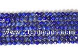 CNG9099 15.5 inches 6mm faceted nuggets lapis lazuli beads