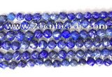 CNG9100 15.5 inches 8mm faceted nuggets lapis lazuli beads