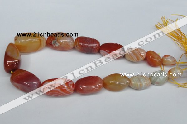 CNG92 15.5 inches 12*16mm - 20*30mm nuggets agate gemstone beads