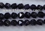 CNG926 15 inches 8mm faceted nuggets amethyst gemstone beads