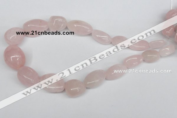 CNG97 15.5 inches 10*18mm - 18*25mm nuggets rose quartz gemstone beads