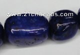 CNG98 15.5 inches 15*20mm - 20*35mm nuggets dyed lapis lazuli beads