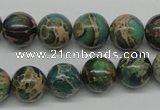 CNI05 16 inches 12mm round natural imperial jasper beads wholesale