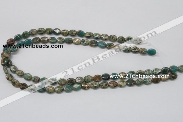 CNI10 16 inches 8*10mm oval natural imperial jasper beads wholesale