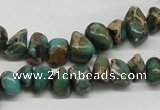 CNI19 16 inches 6*8mm - 8*12mm nuggets natural imperial jasper chip beads