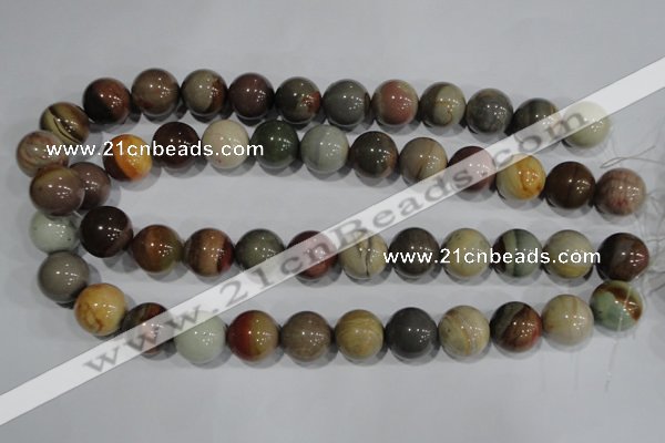 CNI206 15.5 inches 16mm round imperial jasper beads wholesale