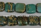 CNI25 15.5 inches 14*14mm square natural imperial jasper beads