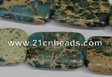 CNI28 15.5 inches 20*30mm rectangle natural imperial jasper beads