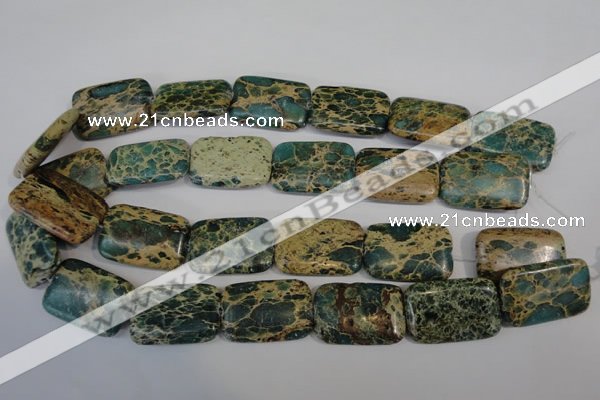 CNI28 15.5 inches 20*30mm rectangle natural imperial jasper beads