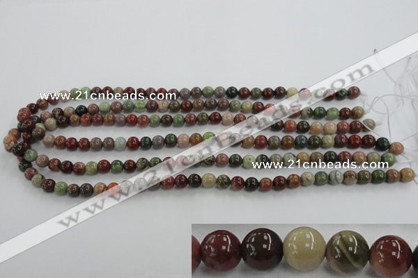 CNI301 15.5 inches 6mm round imperial jasper beads wholesale