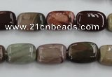 CNI311 15.5 inches 8*14mm rectangle imperial jasper beads wholesale