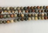 CNI370 15.5 inches 6mm round American picture jasper beads