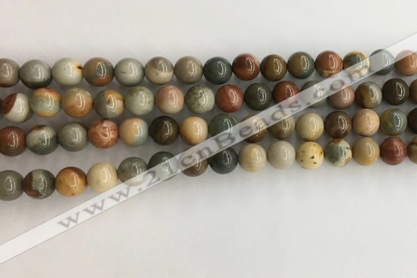 CNI370 15.5 inches 6mm round American picture jasper beads