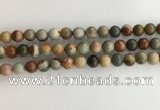 CNI371 15.5 inches 8mm round American picture jasper beads