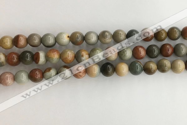 CNI371 15.5 inches 8mm round American picture jasper beads